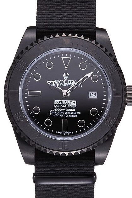 Aaa fake watches Black Stealth Rolex 621993 Submariner 0709